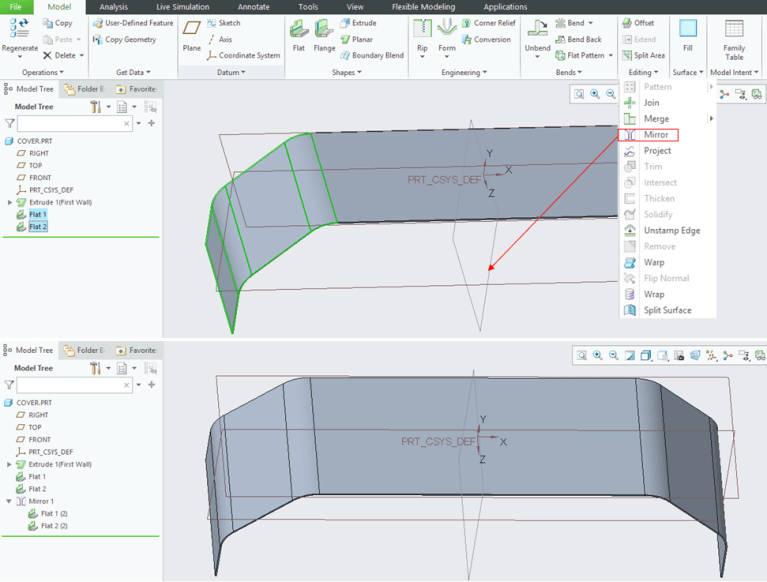 CREO PARAMETRIC 6.0 – SHEET METAL DESIGN_Sheet metal cover. – Computer ...