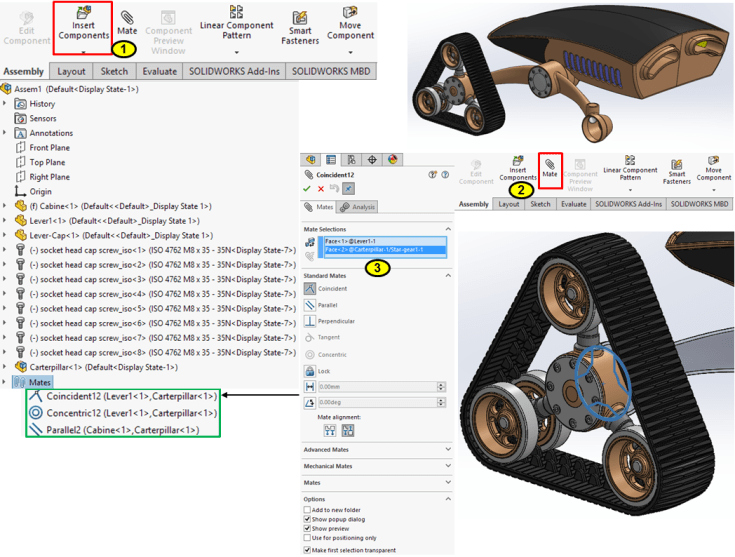 SOLIDWORKS – Bug Rover _ Part 4 – Assembly Design – Computer Aided ...